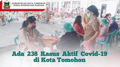 Minim Kasus Usai Nataru, Covid-19 Kota Tomohon Signifikan di Bulan Februari 2022