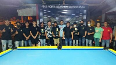 "9 Ball Phoenix Billiard Home Tournament Tomohon 2022" Sukses Digelar