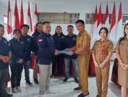 Pengurus PWI Tomohon Periode 2023-2026 Melapor ke Badan Kesbangpol
